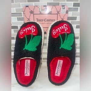 Juicy Couture Cherry Slippers NEW